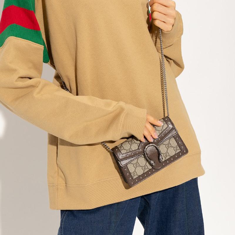 Gucci Dionysus Tiger Head Buckle Logo Decorated Chain Mini Shoulder Bag Women shoulder bag 476432-UAABB-8367