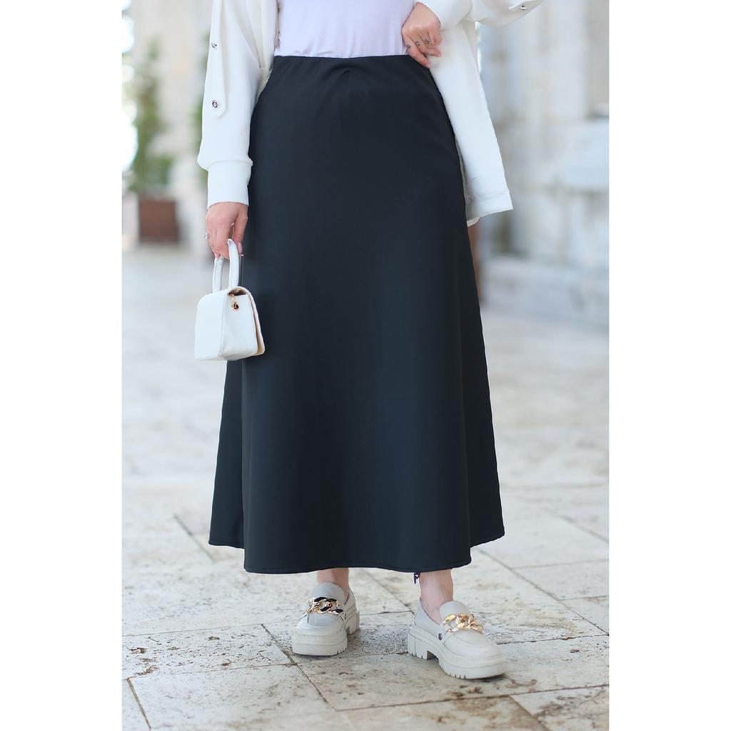 Юбка-дайв с эластичной резинкой на талии, черная