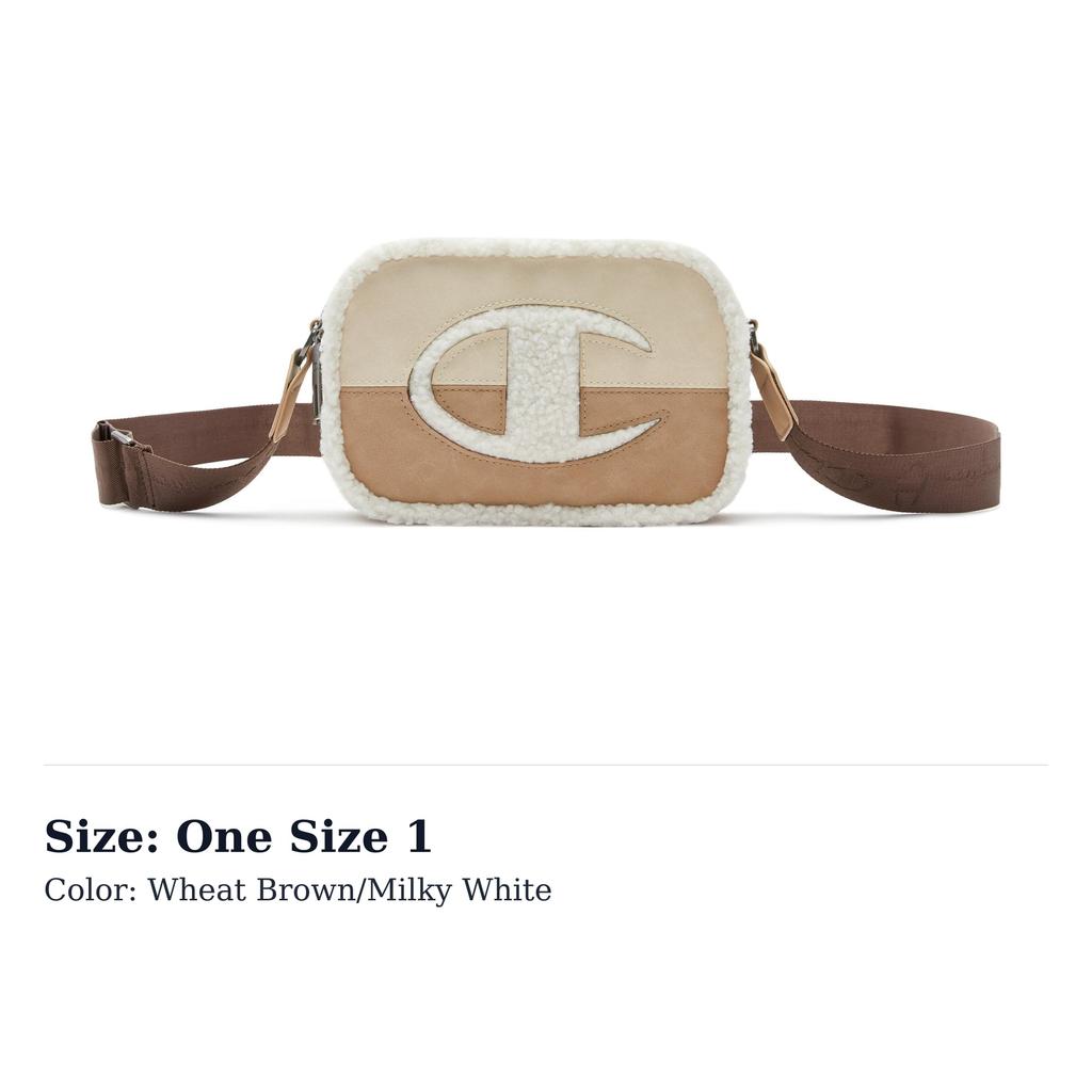 Champion Fabric Crossbody Bags Small Unisex Wheat Brown/Milk White/Rose Pink/Velvet Brown/Black U3DACPU15