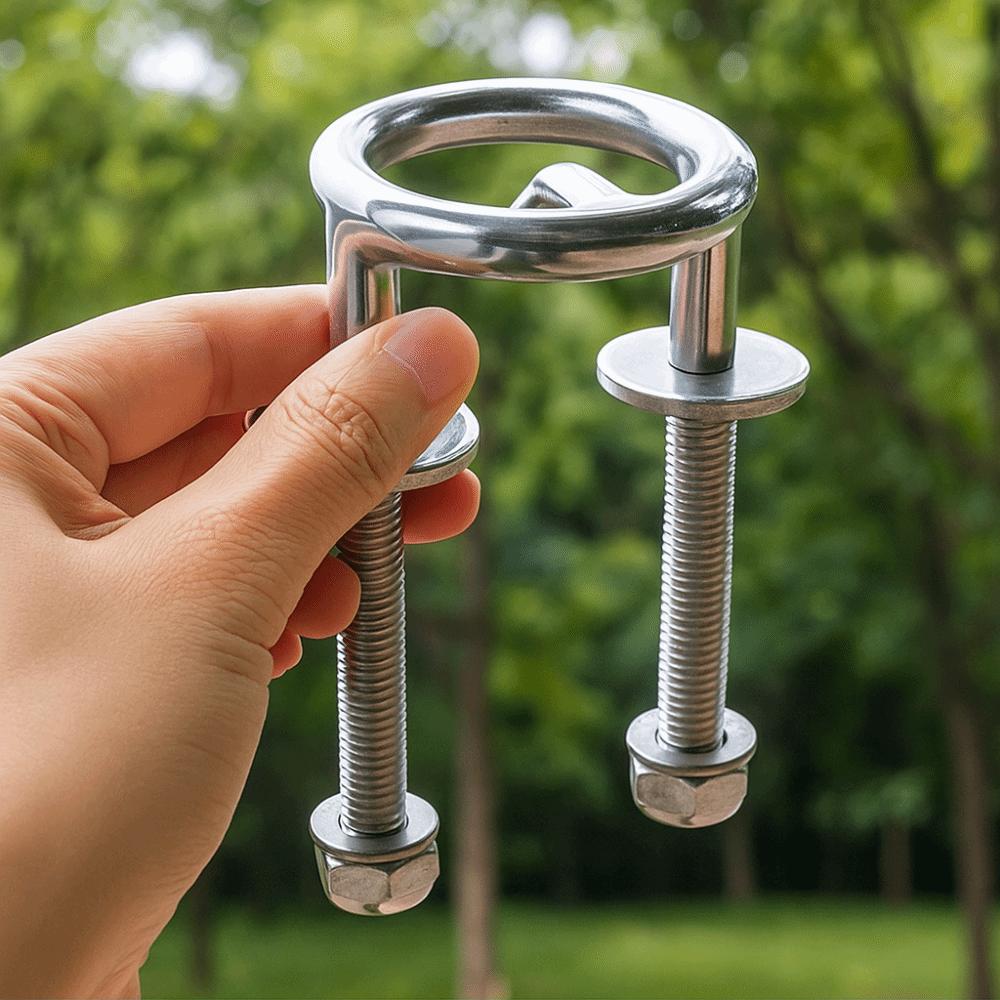Marine Grade Water Ski Tow Ring Stainless Steel Boat Tow Accessory Marine Tow Hook Yacht Equipment