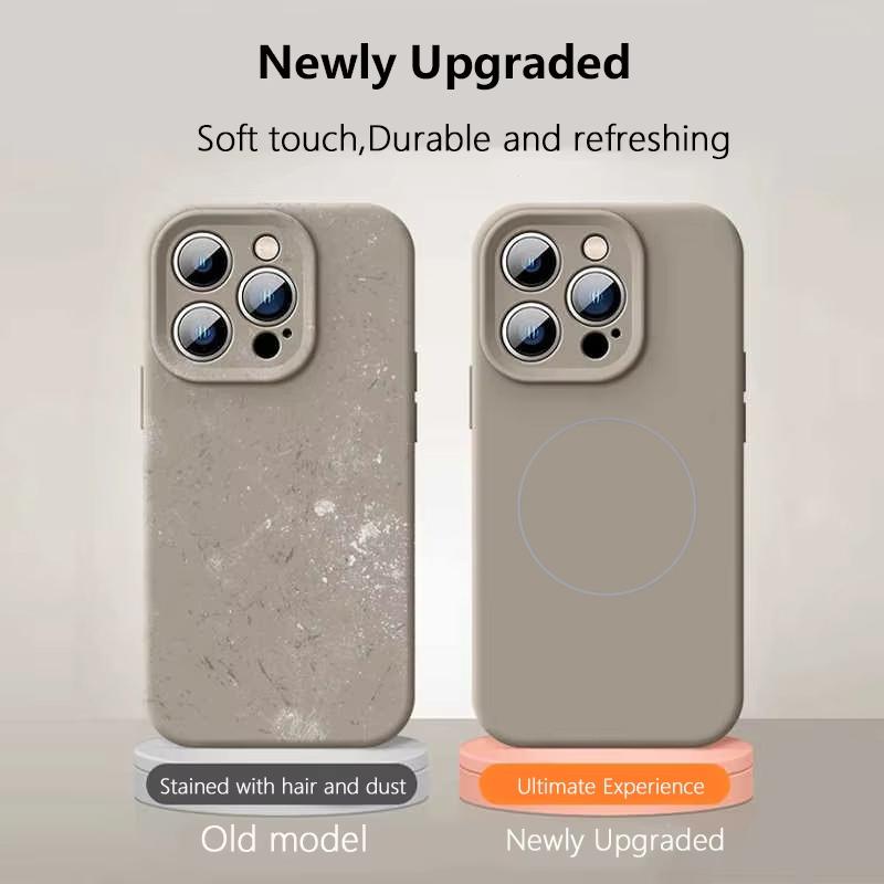 Liquid Soft Silicone For Magsafe Wireless Charge Magnetic Case For iPhone 16 Plus 15 14 13 12 Pro Max 11 Cover