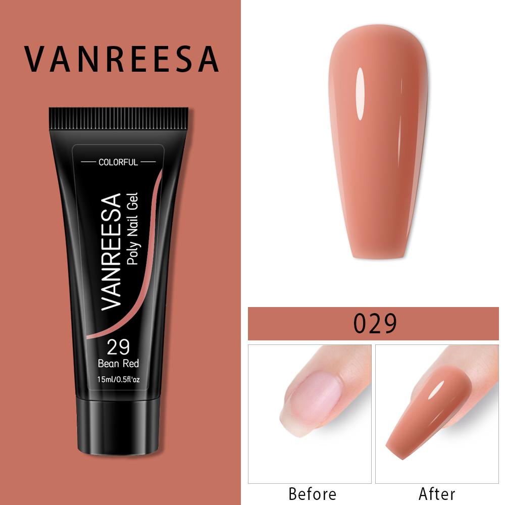 VANREESA 36 цветов поли гель для наращивания ногтей быстро наращивающий гель-лак для маникюра