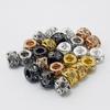 Metal Copper Beads Shiny Crystal Charm DIY Accessories Findings Supplies For Jewelry Making