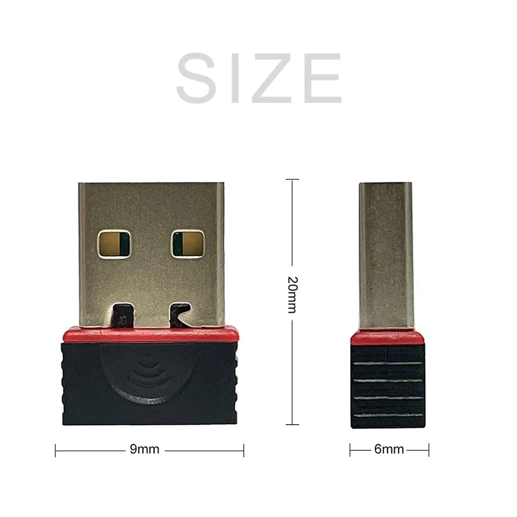 Мини WiFi 6 Адаптер для приема сетевого сигнала без драйверов USB Wi-Fi адаптер Plug and Play 2.4G Сетевая карта для ПК Настольного компьютера