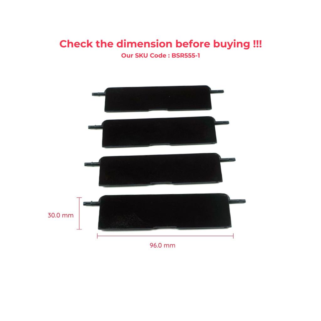 ESR555-1 4x Panoramic Roof Glass Sunroof Molding Port Bag Cover Rail Lid Trim 2126902882 for Mercedes E Class W212 S212 96*30 Mm