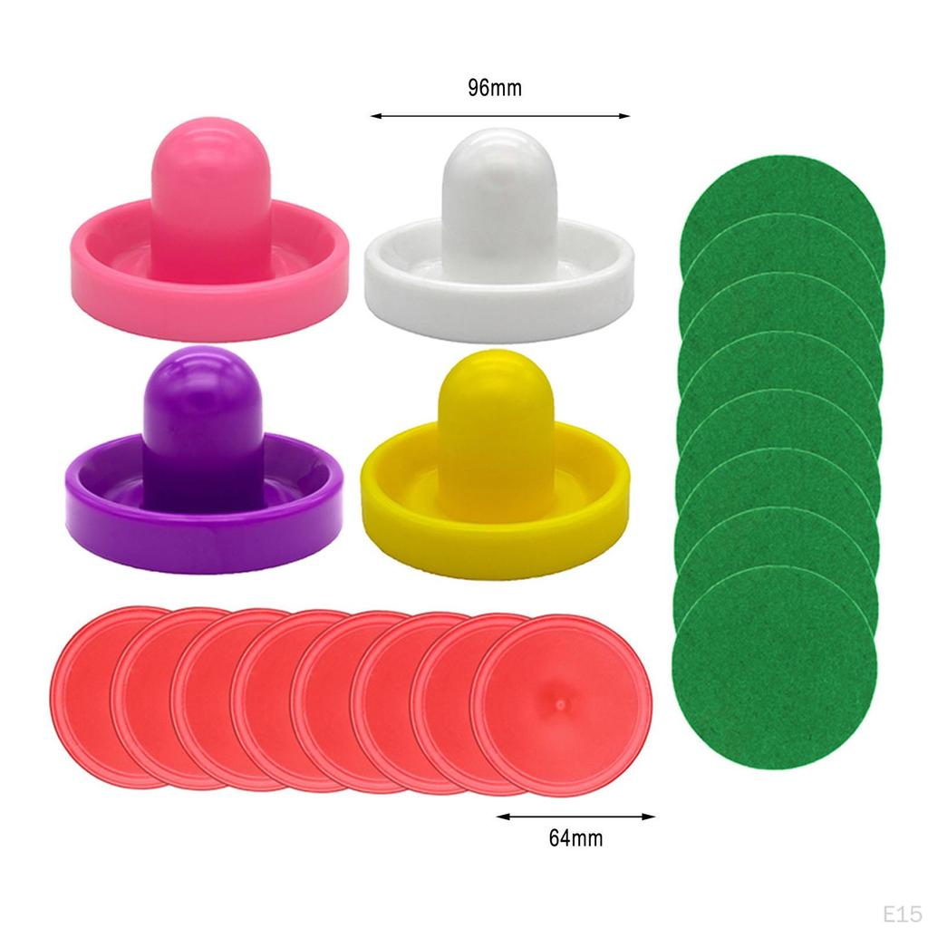 1 комплект мини-толкателей и шайб для аэрохоккея, ручки для ворот, 96 мм, замена фетра для