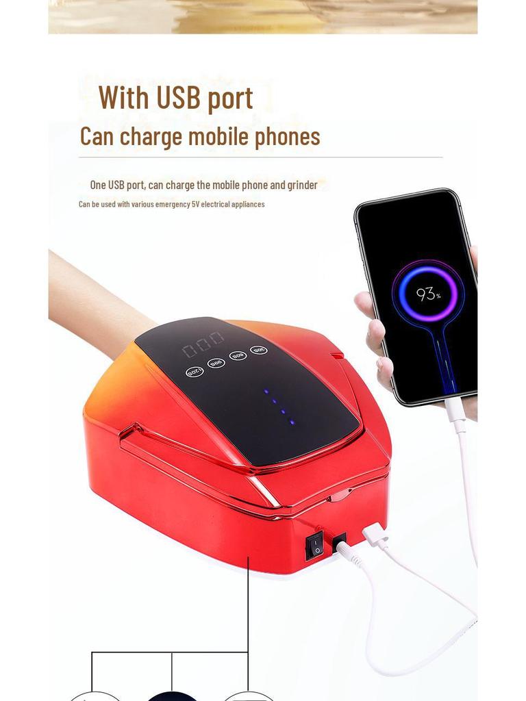 Беспроводная сушка для ногтей: Большое пространство, быстросохнущая лампа для светотерапии ногтей