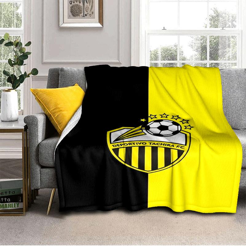 Deportivo Tachira Fc Crest Blanket Outdoor Flannel Blanket for Camping, Hiking, Garden Parties, Picnic Essentials,gift for family and friends