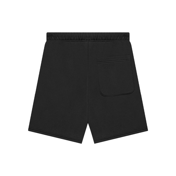 Fear of God Essentials Шорты-свитшот SS21 с принтом из букв Унисекс Брюки Растягивающиеся-Лимо Черные FOG-SS21-565