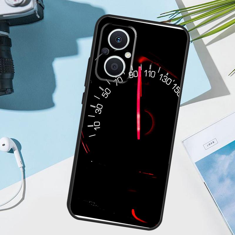 Speedometer Car Cover For OPPO Reno 8 7 Lite 10 11 12 13 14 Pro 11F 12F 13F 14F OPPO Find X8 X5 X9 Pro Case