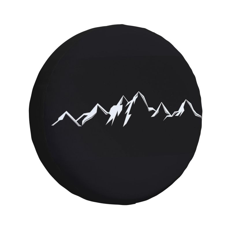 Custom Mountains Spare Tire Cover for Mitsubishi Jeep RV SUV Camper Nautical Car Wheel Protector Covers 14" 15" 16" 17" Inch