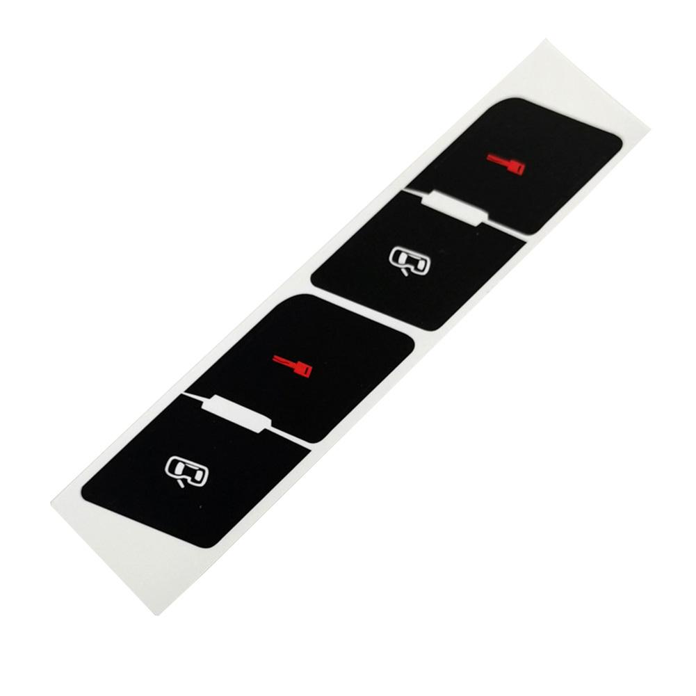 Черный накладной центральный замок наклейки декали персонажи