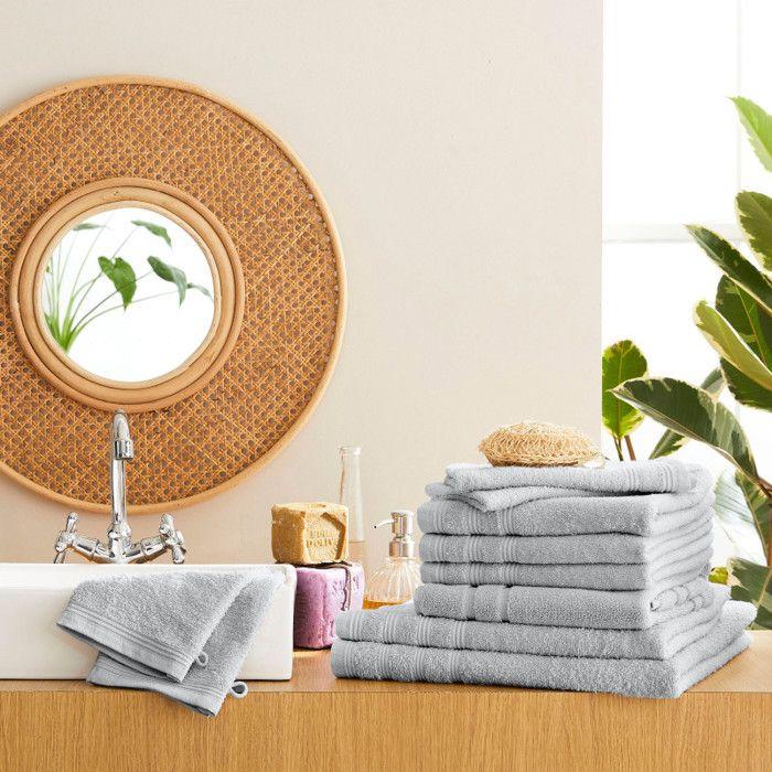 Pack complet 10 pièces "Spa" salle de bain / 400 gr/m² - "Spa" Perle