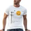 Leonard Cohen Bird On A Wire Poetry Art TShirt Retro Graphic Print TShirt