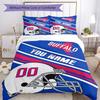 Buffalo Football Customize Your Name Bedding Set Breathable Duvet Cover With Pillowcases Decorative Bed Linen For Bedroom Home Decoration Birthday Gif