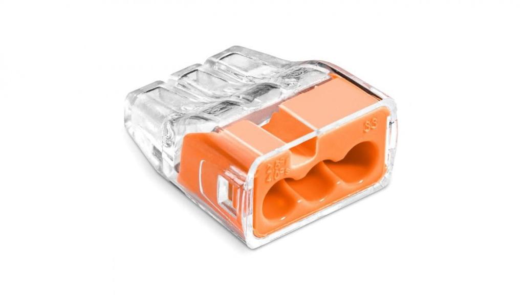 Szybkozłączka Scp3 Idealna Wtykowa Do Drutów I Wielodrutów 3-Torowa 4Mm 32A 450V 88000008S /100Szt./