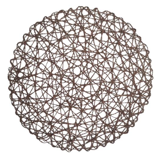 Table Mat Environmentally Friendly for Home Round Non-Slip Heat Insulation Round Coaster Stylish Anti-slip Tight Woven CLE