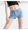Джинсовые Летние Сексуальные Горячие Большого Размера Джинсовые Брюки Светлые Женские Шорты, Джинсы, Брюки, (4XL, Синий)