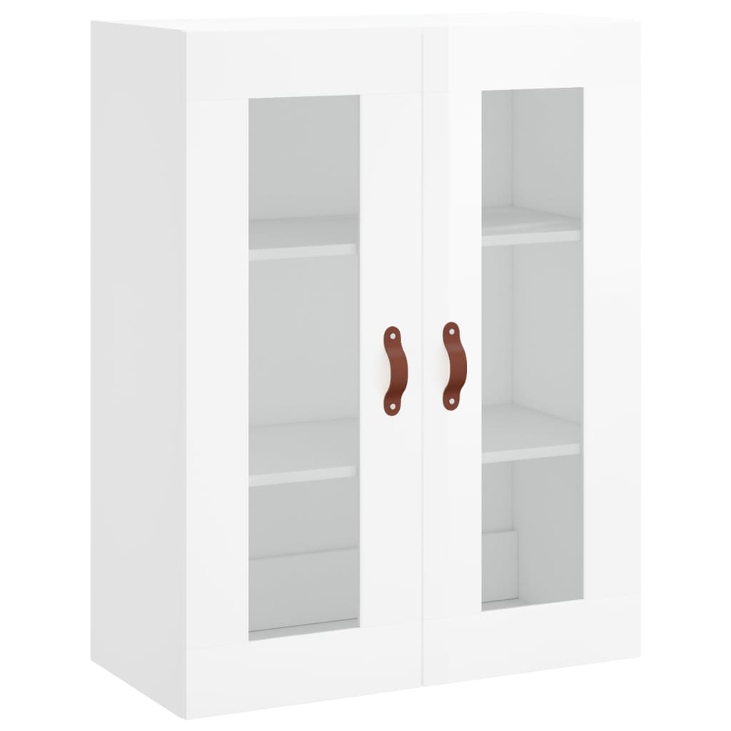 Wall Cabinet High Gloss White 69.5 x 34 x 90 cm