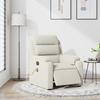 Electric Massage Chair Cream Velvet