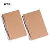 2 шт. Двойная спираль офисные канцелярские принадлежности крафт-бумага альбом для рисования блокнот крафт-бумага