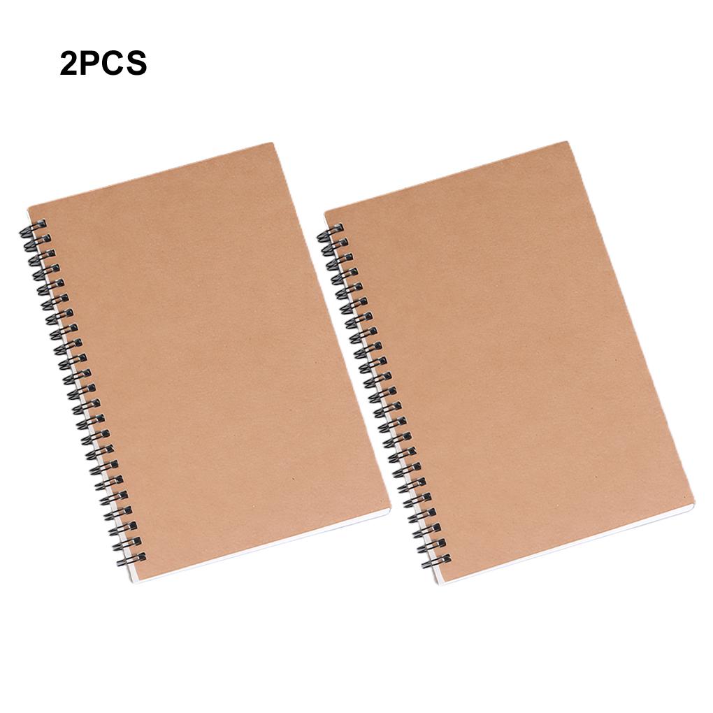 2 шт. Двойная спираль офисные канцелярские принадлежности крафт-бумага альбом для рисования блокнот крафт-бумага