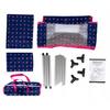 Lit de voyage pour poupée 46 cm avec parc, sac et parure - Kinderplay (KP0400T)
