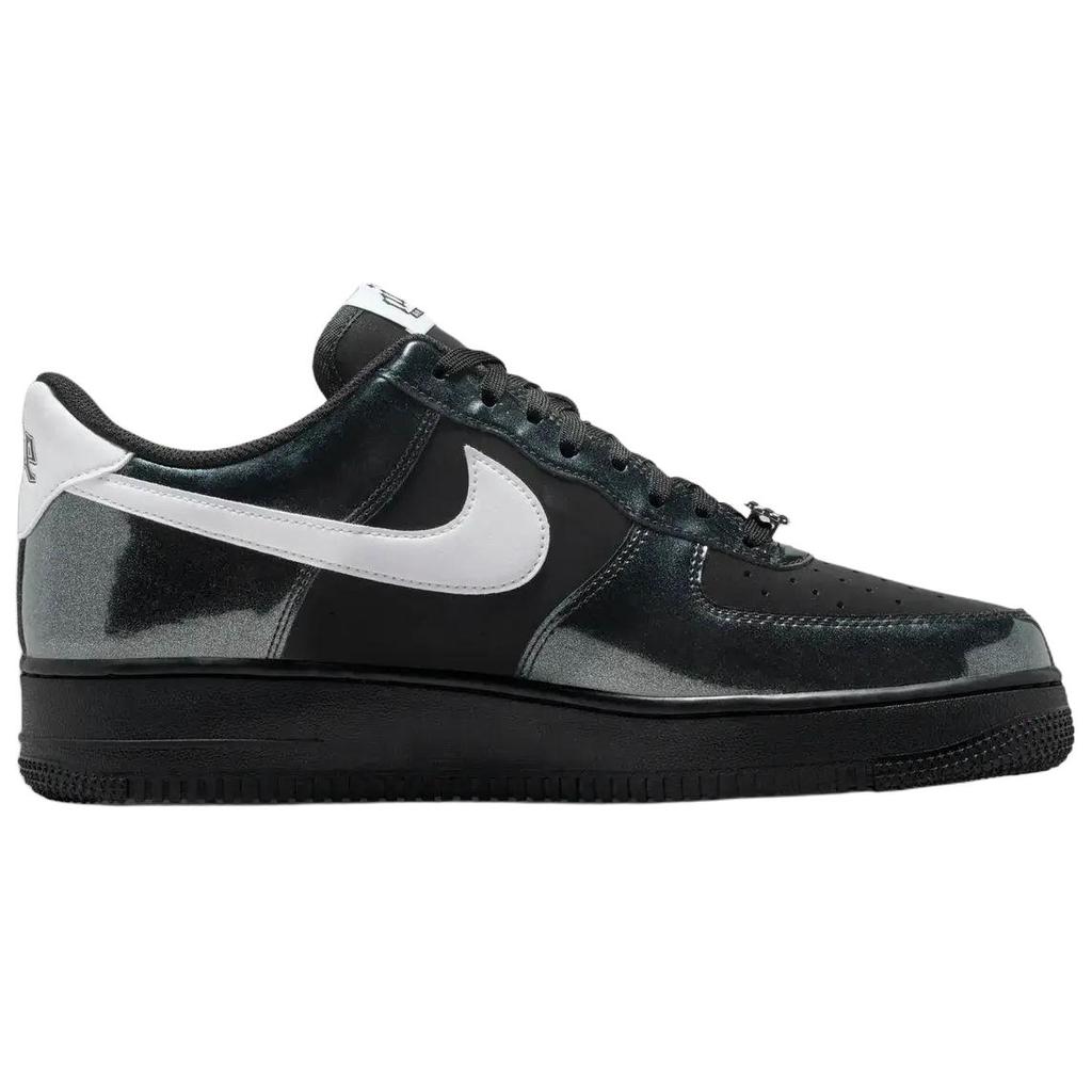 Nike Кроссовки Air Force 1 из синтетической кожи с амортизацией, дышащие, для скейтбординга, унисекс, черные с белым, IB6843-001