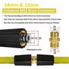5-25m High Pressure Cleaning Machine Hose 5800PSI Kink Resistant Hose Car Washer Water Cleaning Extension Hose M22-pin 14/15
