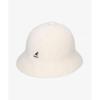 Б/у панама KANGOL из материала с белым мехом панама