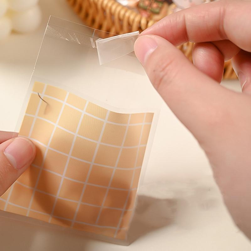 100 шт./лот пластиковые мультяшные мешочки для печенья и конфет самоклеящиеся подарочные пакеты для свадебных принадлежностей мешок для упаковки печенья