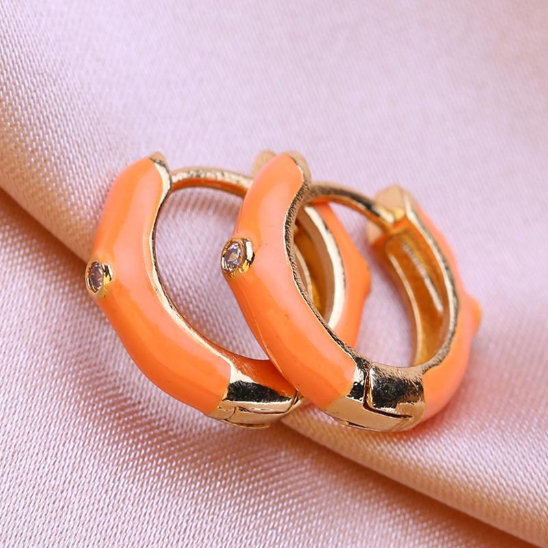 KNIKOO Круглые серьги-клипсы для женщин, модные серьги-кольца, ювелирные изделия для свадебных подарков, серьги с кубическим цирконием CZ