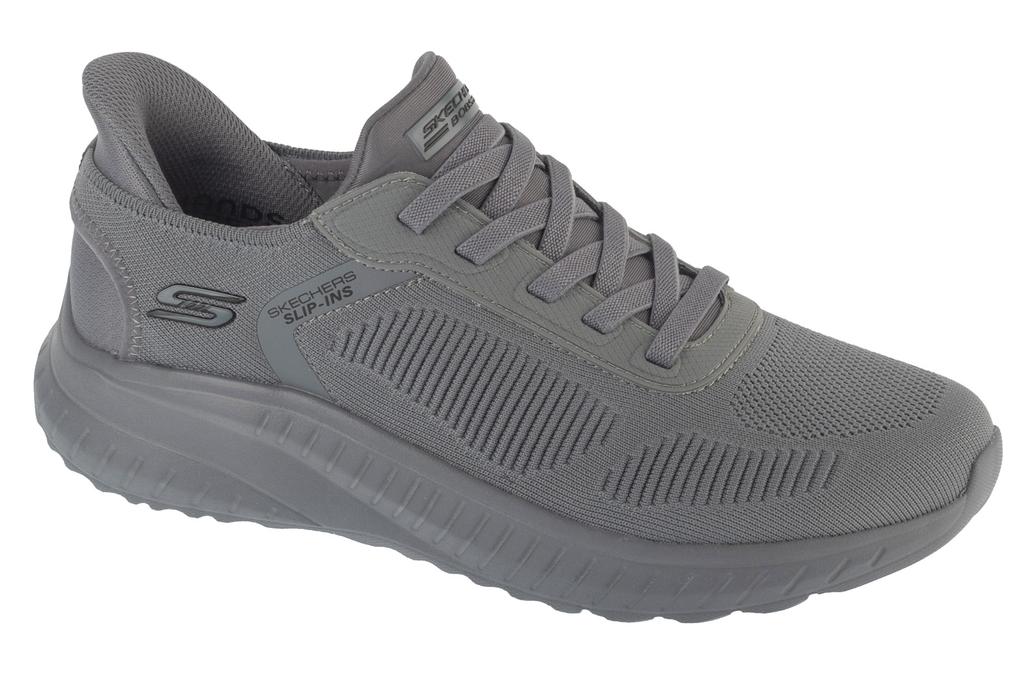 Skechers Slip-Ins: BOBS Squad Chaos - Solid Step,slip-ins, Mens Grey Sneakers