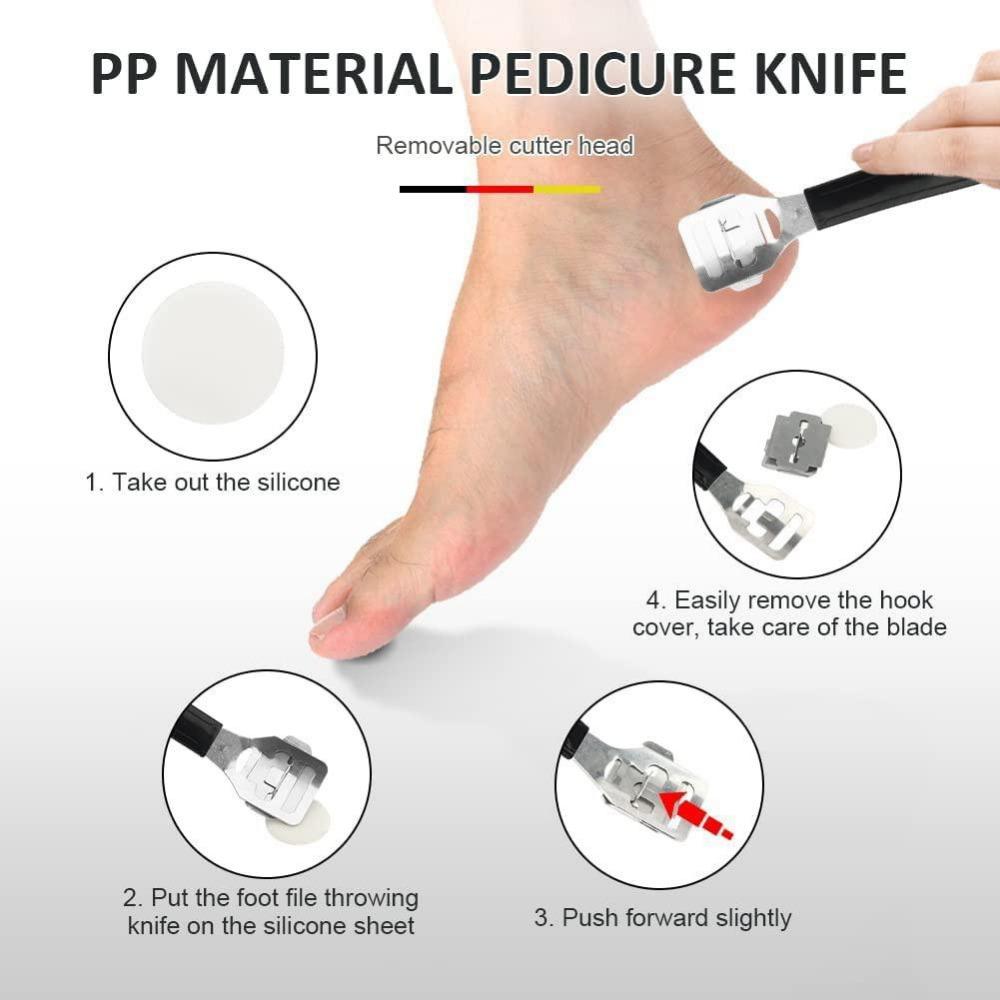10 шт., профессиональный набор инструментов для педикюра, набор для ухода за ногами, рашпиль для ног из нержавеющей стали, средство для удаления омертвевшей кожи, мозолей, чистый уход за ногами