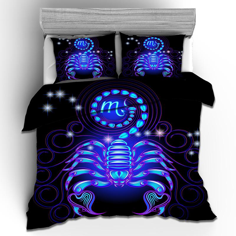 3D Constellation Bedding Set AU/DE/EU Full Size Down Duvet Cover Pillowcase 2/3 Piece Teens Kid Gift Luxury Cover