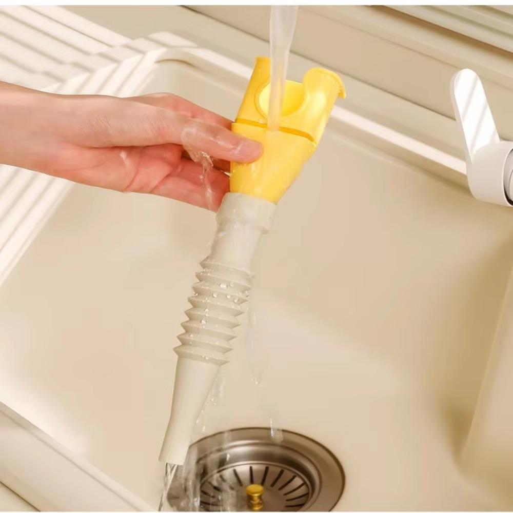 2PCS Wide-mouth Extendable Kitchen Funnel Telescopic Hose Sauce Dispensing Funnel Home
