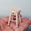 1Pcs Dollhouse Log Round Stool Mini Ornament