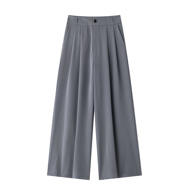 Kaslead New Arrival Women's Clothing Fashion Style Fashion Double Pleated Minimalist High Waist Casual Trousers 1255556 606