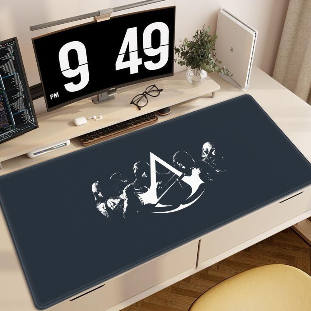 Игровой коврик для мыши Assassin's Creed Нескользящий Большой Коврик для мыши для ПК Аксессуар для геймера Размер коврика для мыши для киберспортивных клавиатур Подарок парню