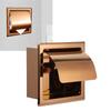 Stainless Steel Paper Towel Holder Rose Gold Toilet Paper Dispenser  Bathroom Kitchen Washroom