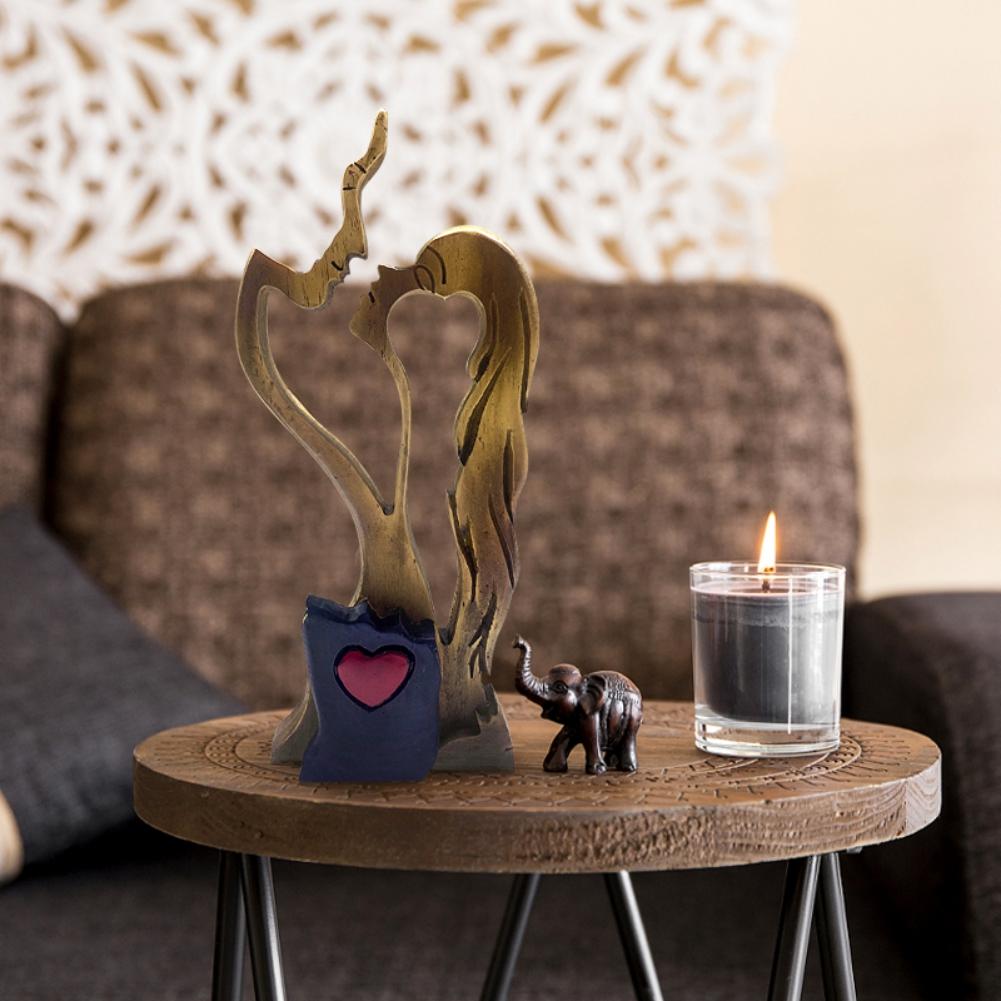 Пара украшений из смолы, украшения на день святого Валентина, форма любви, украшения для дома, пара поцелуев, украшение из смолы, подарок на день Святого Валентина