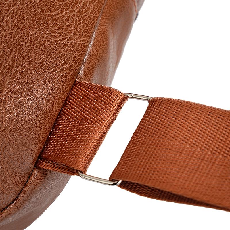 Мужская нагрудная сумка из ПУ, уличная наплечная сумка, сумка через плечо