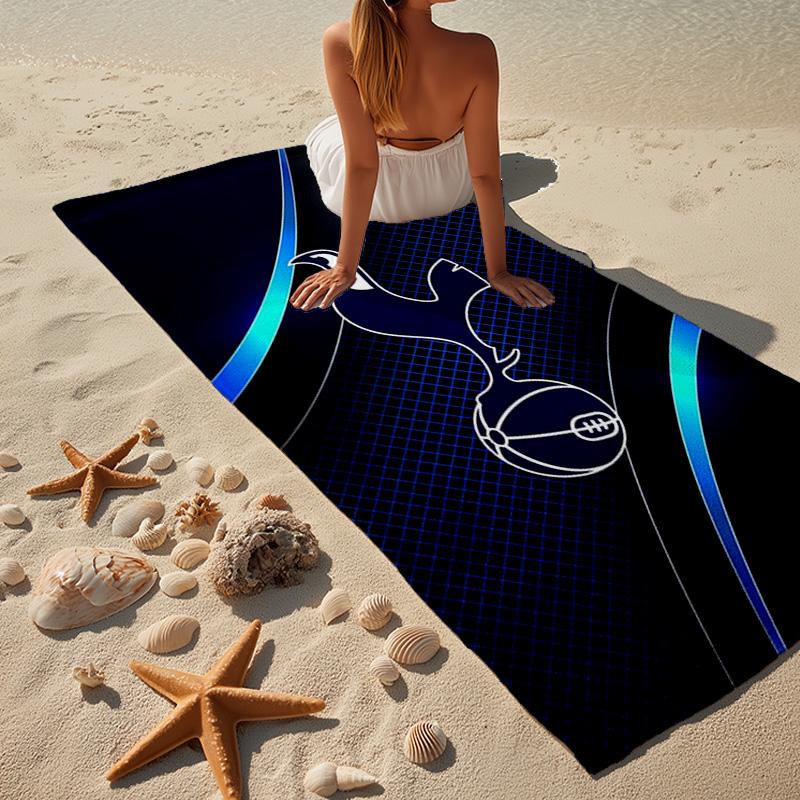 Tottenham Hotspur Football Club Microfiber Beach Towel, Lightweight And Quick-Dry, for Summer Travel, Beach Essential, Swimming Pool