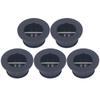 5 шт. Заглушка для лиша для серфинга, сменная круглая заглушка для чашки для доски для серфинга, лонгборда, черная