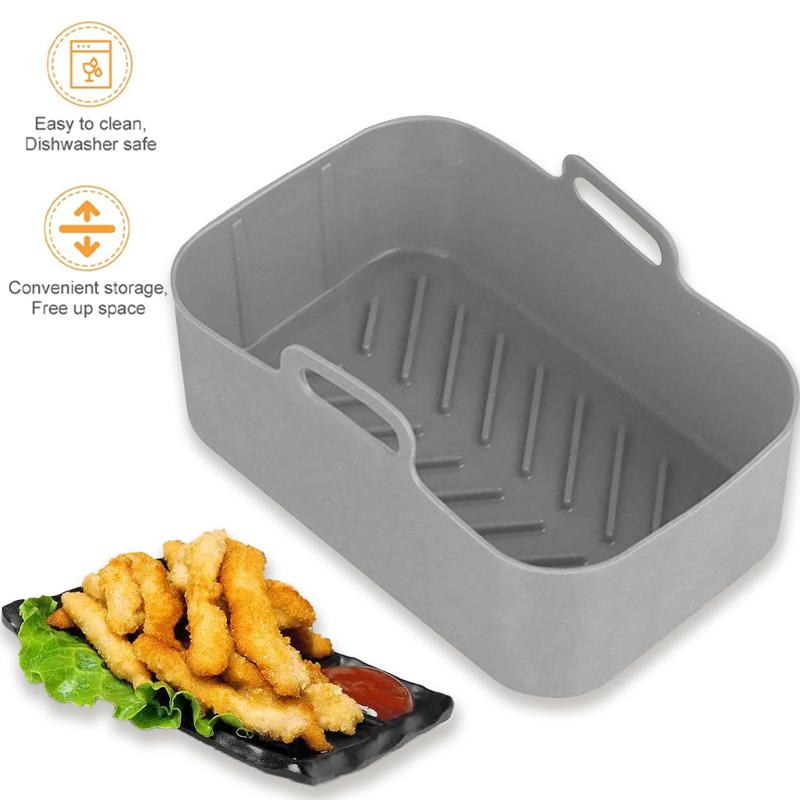 Набор силиконовых зажимов для фритюрницы, многоразовая, устойчивая к высоким температурам, безопасная для мытья в посудомоечной машине фритюрница