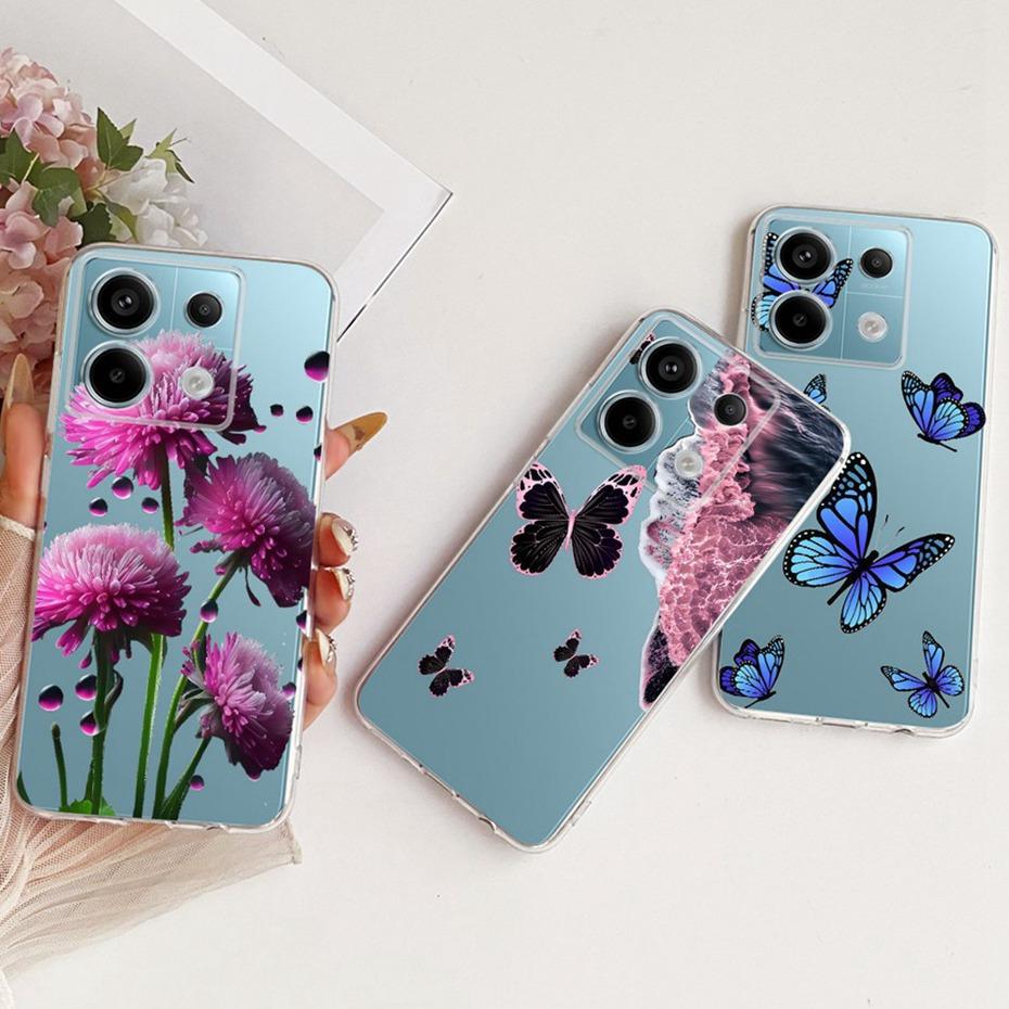 Clear TPU Case For Xiaomi Poco X6 Pro PocoX6 Newest Style Phone Cases For POCO X 6 X6Pro Soft Silicone Covers Bumpers