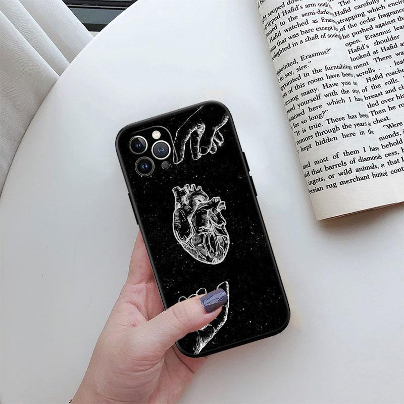 Calm Heart Art Phone Case for Samsung Galaxy Note 10 20 S23 S22 Ultra FE Plus M06 M15 M16 M35 M55