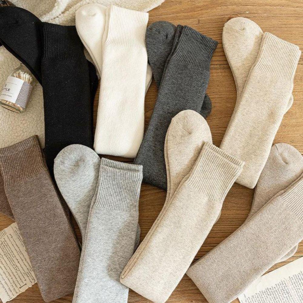 Хлопковые длинные облегающие гольфы однотонные выше колена модные гетры осенне-зимние