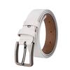 Ремень из натуральной кожи с классической пряжкой-штифтом для повседневной и формальной одежды