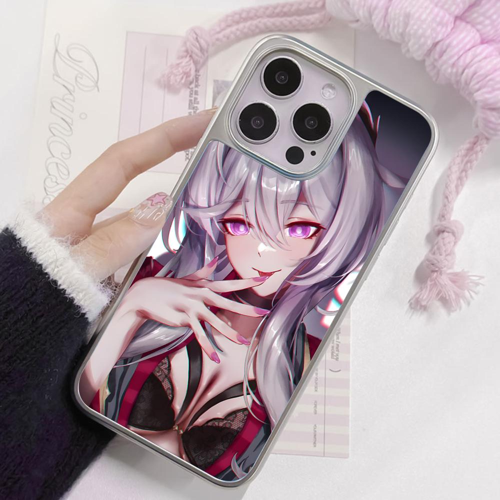 HSR Thelema Покрытие Серебром Чехол для Мобильного Телефона для iPhone 17 16 15 14 13 12 11 Air Pro Max Plus Цветной Чехол